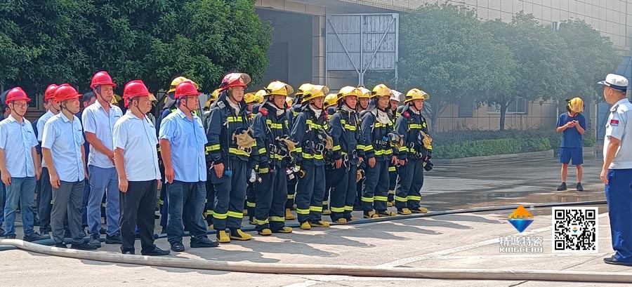 pg电子模拟器起劲配合消防联合演练，，，，共筑清静生产防地
