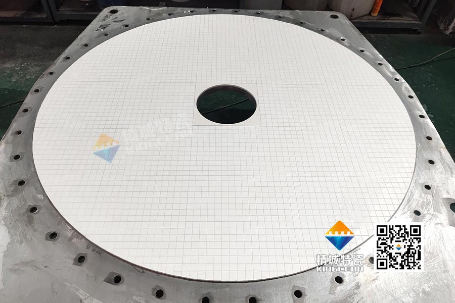 混料机料罐耐磨陶瓷内衬