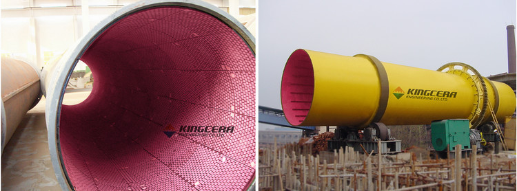 湖南某烧结厂圆筒混淆机使用pg电子模拟器耐磨陶瓷衬板